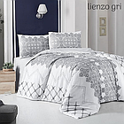 Комплект постільної білизни євро розмір Altinbasak ранфорс lienzo gri