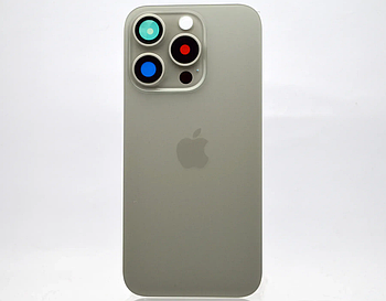 Задня кришка зі склом камери Apple iPhone 15 Pro Natural Titanium Original