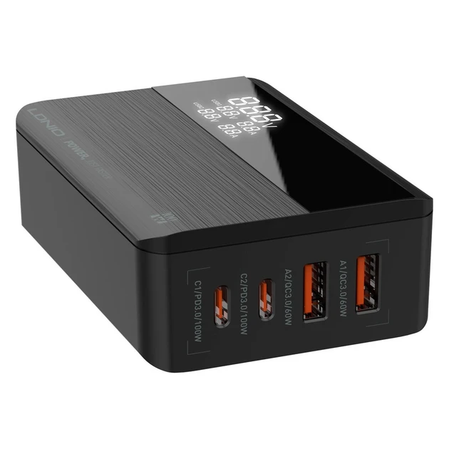 Швидкий зарядний пристрій USB C LDNIO 100 Вт GaN USB C