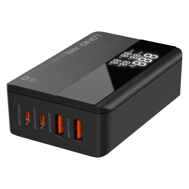 Швидкий зарядний пристрій USB C LDNIO 100 Вт GaN USB C