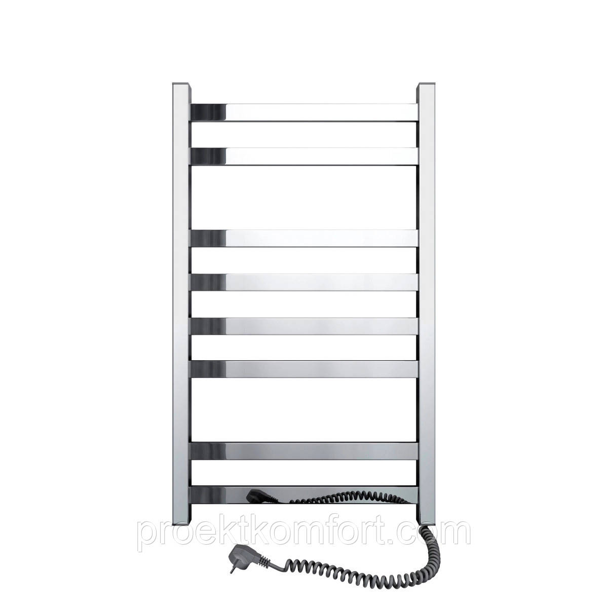 Рушникосушарка електрична 480х800 NAVIN Авангард права, хром, гарантія, фото 1