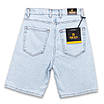Чоловічі джинсові шорти John Lucca світло-блакитні варені вільний крій, фото 7