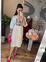Плаття вишиванка жіноче біле 42-46