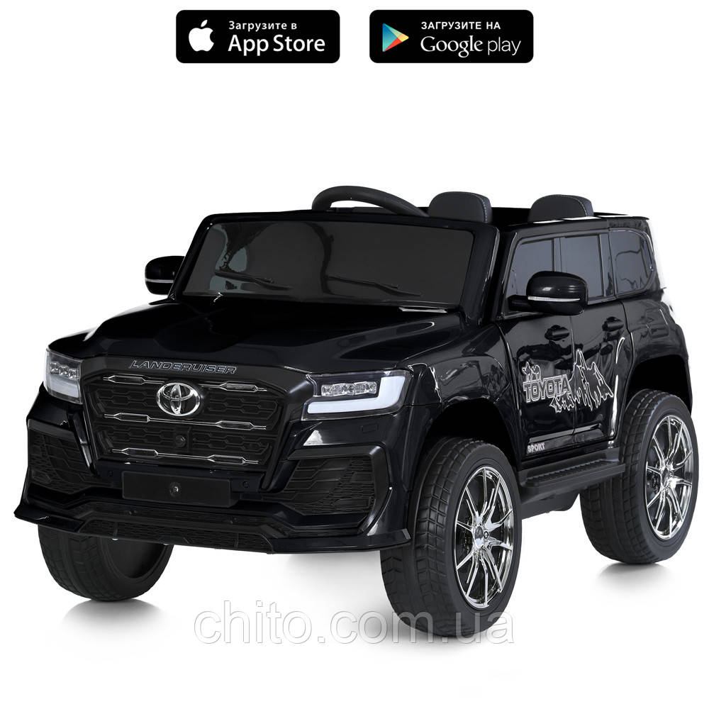 Дитячий електромобіль Джип «Toyota» 6138EBLR-2 чорний