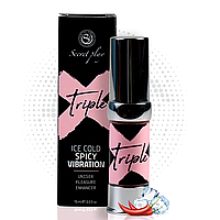 Рідкий вібратор 3в1, унісекс TRIPLE X 3 IN 1 UNISEX PLEASURE ENHANCER GEL 15 ML Новинка!