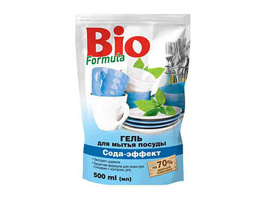 Гель дмиття посуду ДойПак 500 мл (Сода-Ефект) ТМ BIO FG