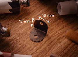 Куточок для рамок. Колір "стара латунь". 13х12мм