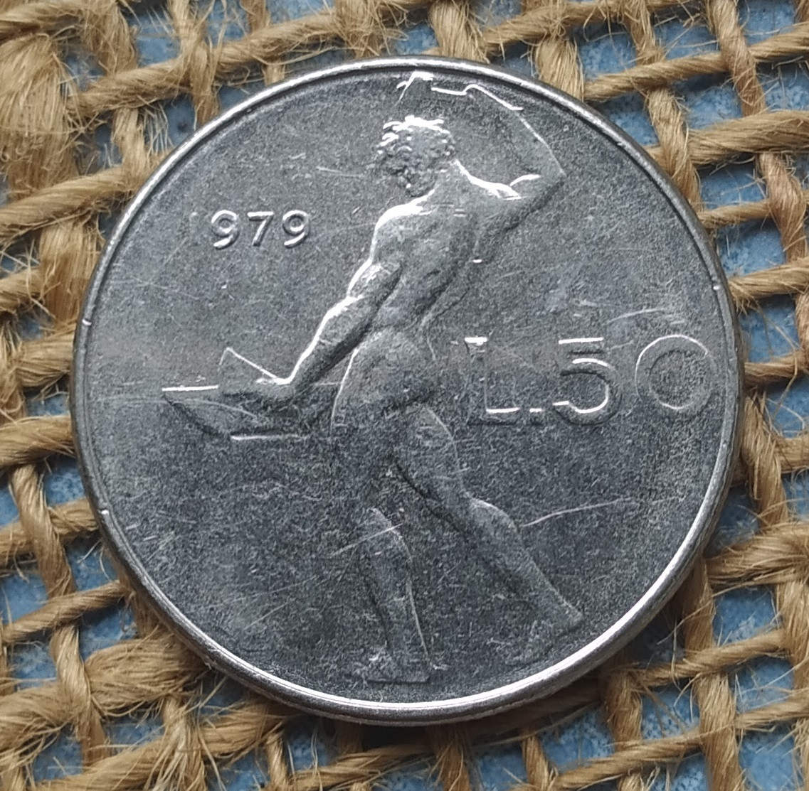 50 лiр 1979 року. Iталiя, фото 1