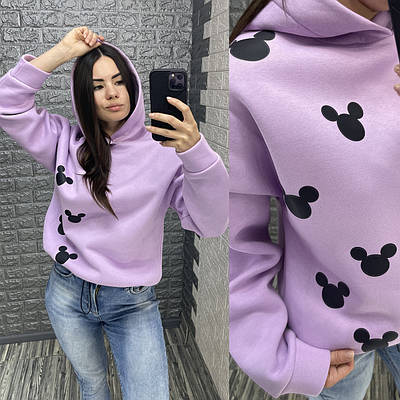 Бузькова толстовка з принтом Міккі.РОЗМІР ТІЛЬКИ 42