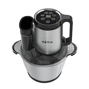 Чопер подрібнювач 600 Вт 6 лез з чашею на 2,5 літра м'ясорубка Sokany SK-06035