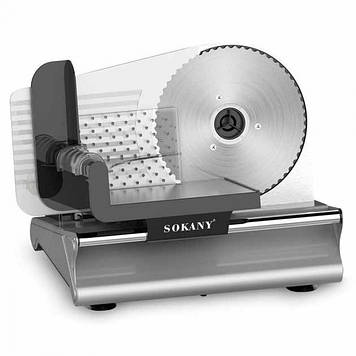 Слайсер професійний Sokany 500 Вт скиборізка для м'яса SK-446