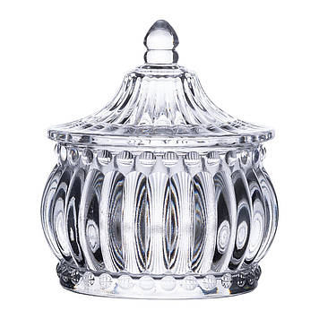 Цукерниця скляна з кришкою Ø 8 см у східному стилі HP-YH-2