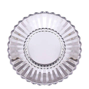 Сервірувальне блюдо Ø 28 см прозоре кругле для дому та кафе HP-YH-32