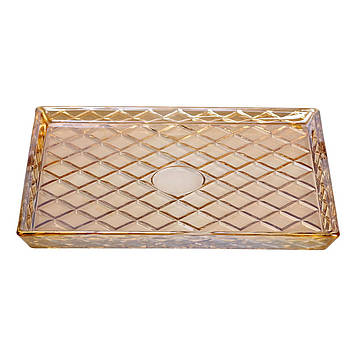 Блюдо для закусок скляне 24,5*20,5*2 см прямокутне HP-YH-53