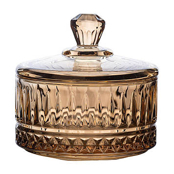 Цукерниця з кришкою Ø 10 см скляна HP-YH-75