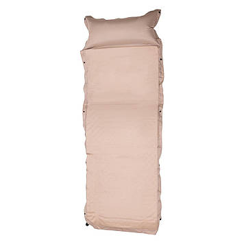 Матрац у намет 175х65х4 см матрац похідний туристичний з надувним підголівником Бежевий SJ-0028-3