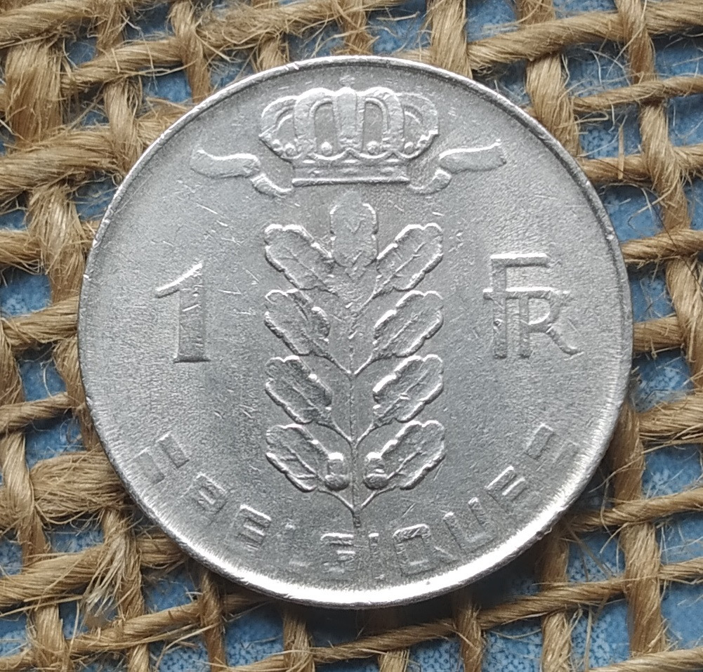 1 франк 1975 року. Бельгiя