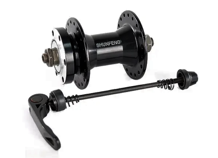 Втулка передня SHUNFENG SF-A210F під диск на промпідшипниках чорний, фото 1