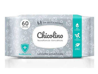 Серветки вологі антибактеріальна 60шт ТМ Chicolino FG