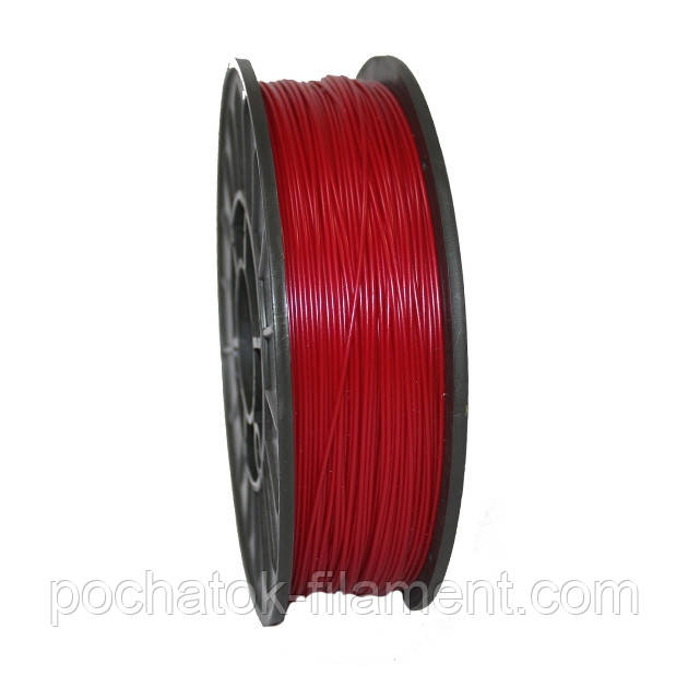 PLA філамент нитка пластик для ЗD друку Pochatok Filament 1,75 мм Червоний металік, фото 1