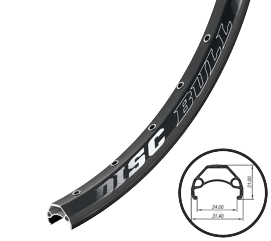 Обід 26" Weinmann DiscBull 32H AV подвійний пістонований, фото 1