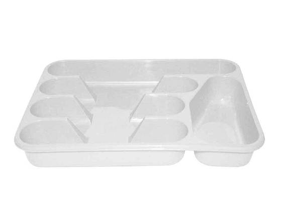 Лоток для столових приладів (336*262*50) білий ТМ LAMELA, фото 1