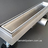 Душовий трап (під плитку) з нержавіючої сталі ITAL 70*800 з комбінованим затвором