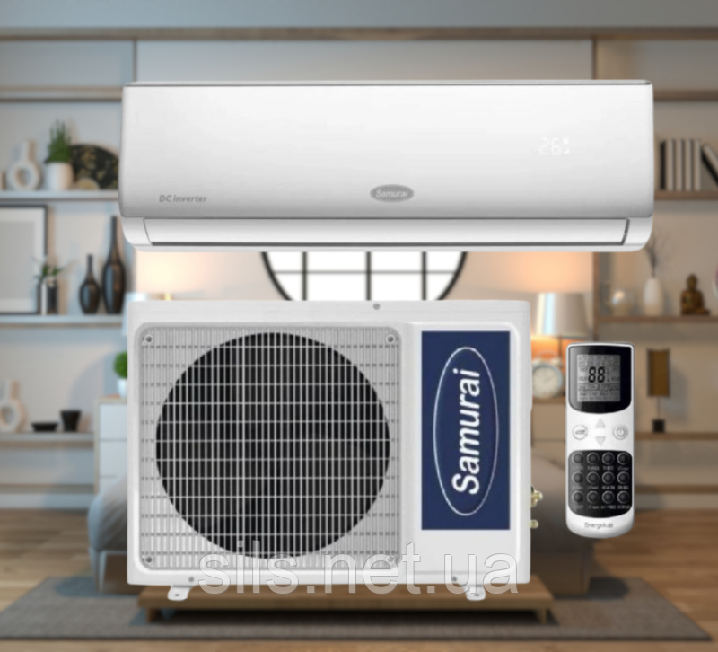 Кондиціонер Samurai Elite SMA-07HRDN8T 2,8 кВт, до 30 кв.м., робота при -15/+53°C, 220 В