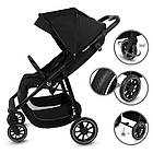 Візок дитячий прогулянковий Kidwell ENZO Black чорний, фото 7