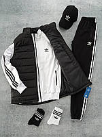 Спортивні чоловічі костюми  Adidas Спортивний костюм з жилеткою Адідас набір спортивний унісекс