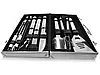 Набір для мангала 43х21х8 см BBQ Tools Set AL-10, фото 4