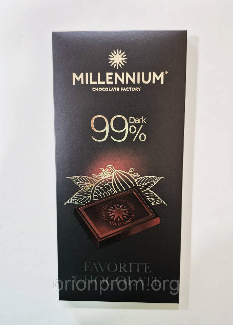 Шоколад Millennium Favorite 99% гіркий 100 г, фото 1