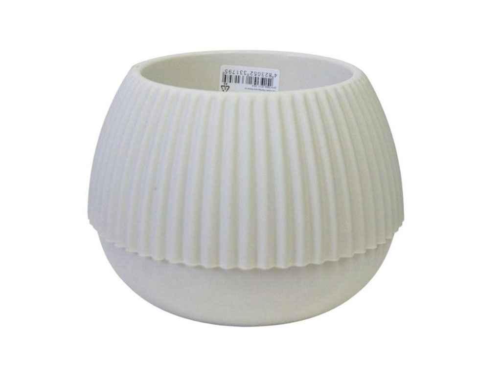 Вазон для квітів 1,3л Бохо d14 Біла роза ТМ АЛЕАНА FG