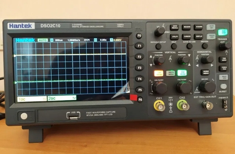 Цифровий осцилограф Hantek DSO-2C10, 2х100 МГц, фото 1
