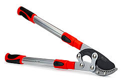 Гілкоріз садовий контактний професійний Sagawata, з ковадлом, телескопічний 690-1030 мм, редуктор