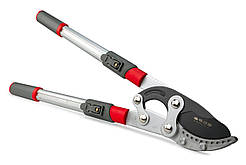 Гілкоріз садовий контактний професійний Sagawata, з ковадлом, телескопічний 690-1020 мм, редуктор