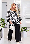 Костюм брюки палаццо та блуза у кольорах 8861, фото 8