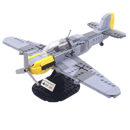 Конструктор літак Messerschmitt Bf 109 Месершміт Bf 109 — Винищувач Люфтваффе для lego-лого, фото 1