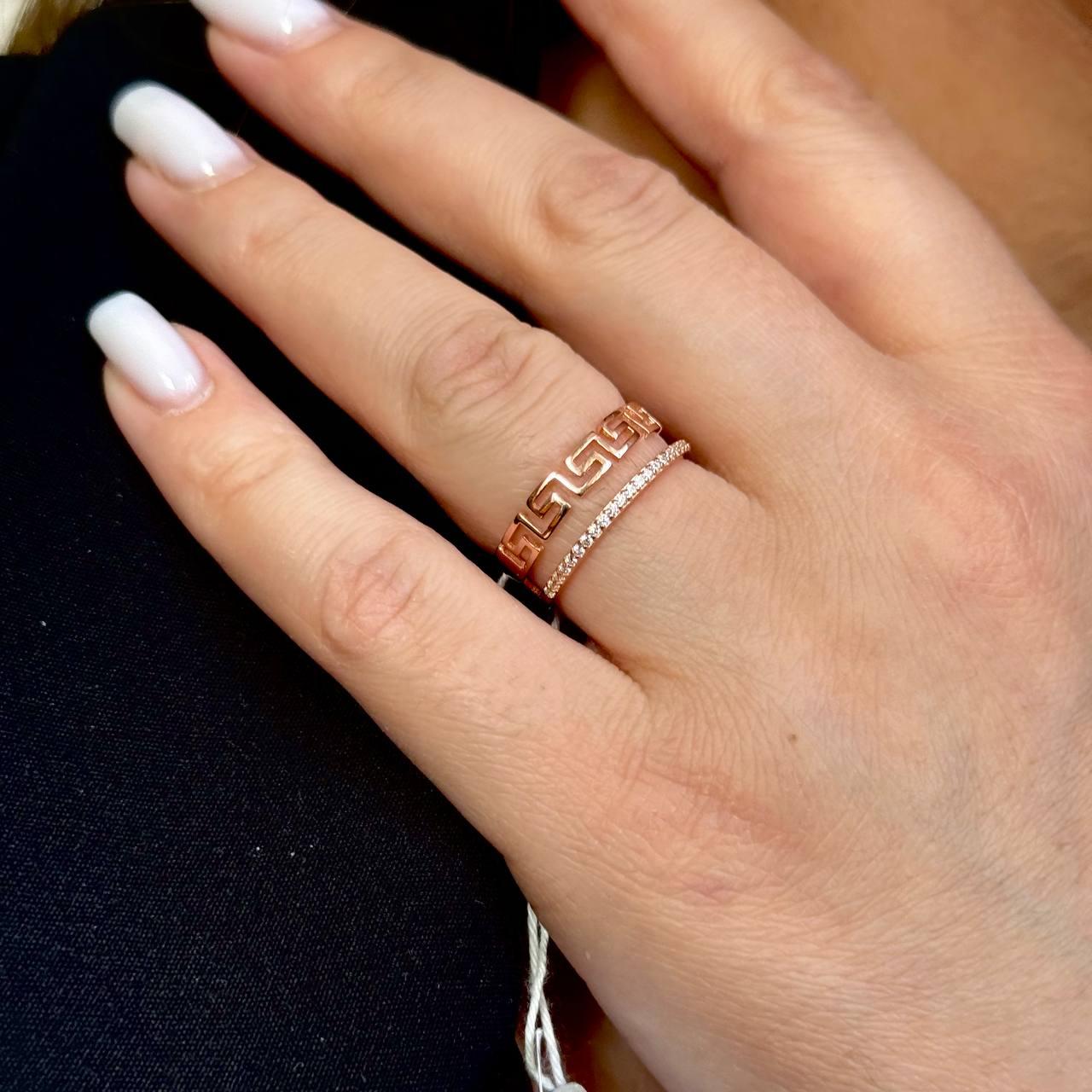 Срібна каблучка в позолоті Афродіта, фото 1