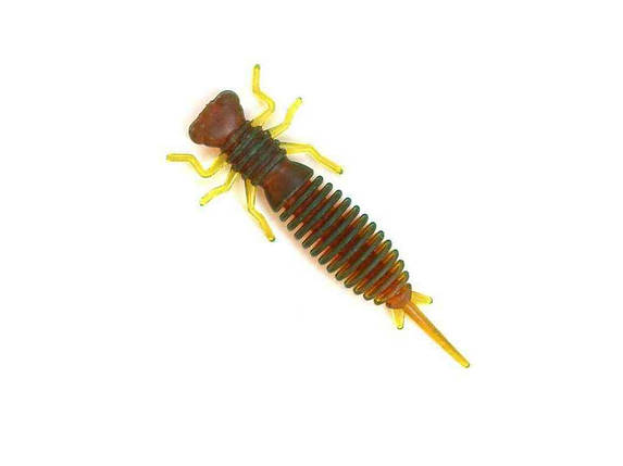 Силіконова приманка риболовна Larva 2,5 (65 мм) 027 (7шт/уп) 02725L ТМ FANATIK FG, фото 1