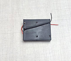 Холдер тримач DIY акумулятора 18650 3 секц. з кабелем, фото 4