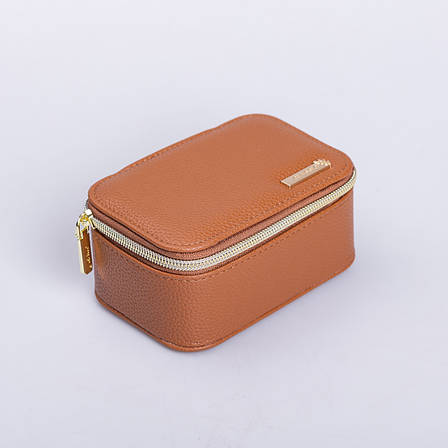 Скринька для прикрас з еко шкіри на блискавці міні органайзер для ювелірних виробів, фото 1