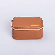 Скринька для прикрас з еко шкіри на блискавці міні органайзер для ювелірних виробів, фото 2