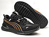 Кросівки чоловічі RS-X Black/Orange шкіра-сітка, фото 2