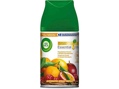 Змінний балон для освіжувача повітря Freshmatic Тропічні фрукти та солодкий мандарин 250мл ТМ AIRWICK FG