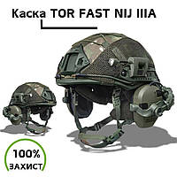 Каска TOR з активними навушниками Walkers К2 Каска тактична Fast Каска військова Балістична каска
