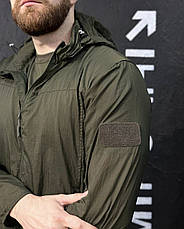 ТОНКА вітровка літня водонепроникна Attam Темна Олива Розмір XL (23963), фото 3