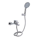 Змішувач для ванни Qtap Leo New (з душовим гарнітуром) QTLEO259CRM45563 Chrome, фото 2