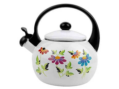 Чайник 2,2л емальований зі свистком 1030 ТМ KAMILLE FG