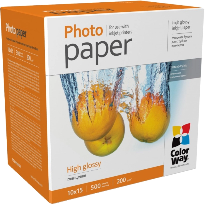 Фотопапір ColorWay PG2305004R 10x15 500шт